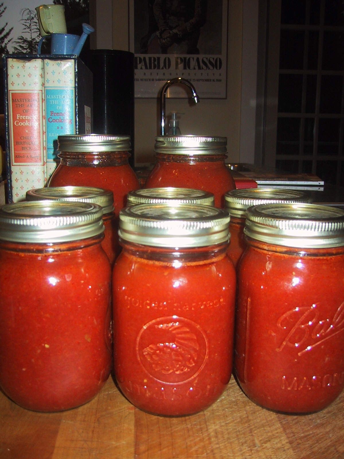 Jars of Tomato Sauce